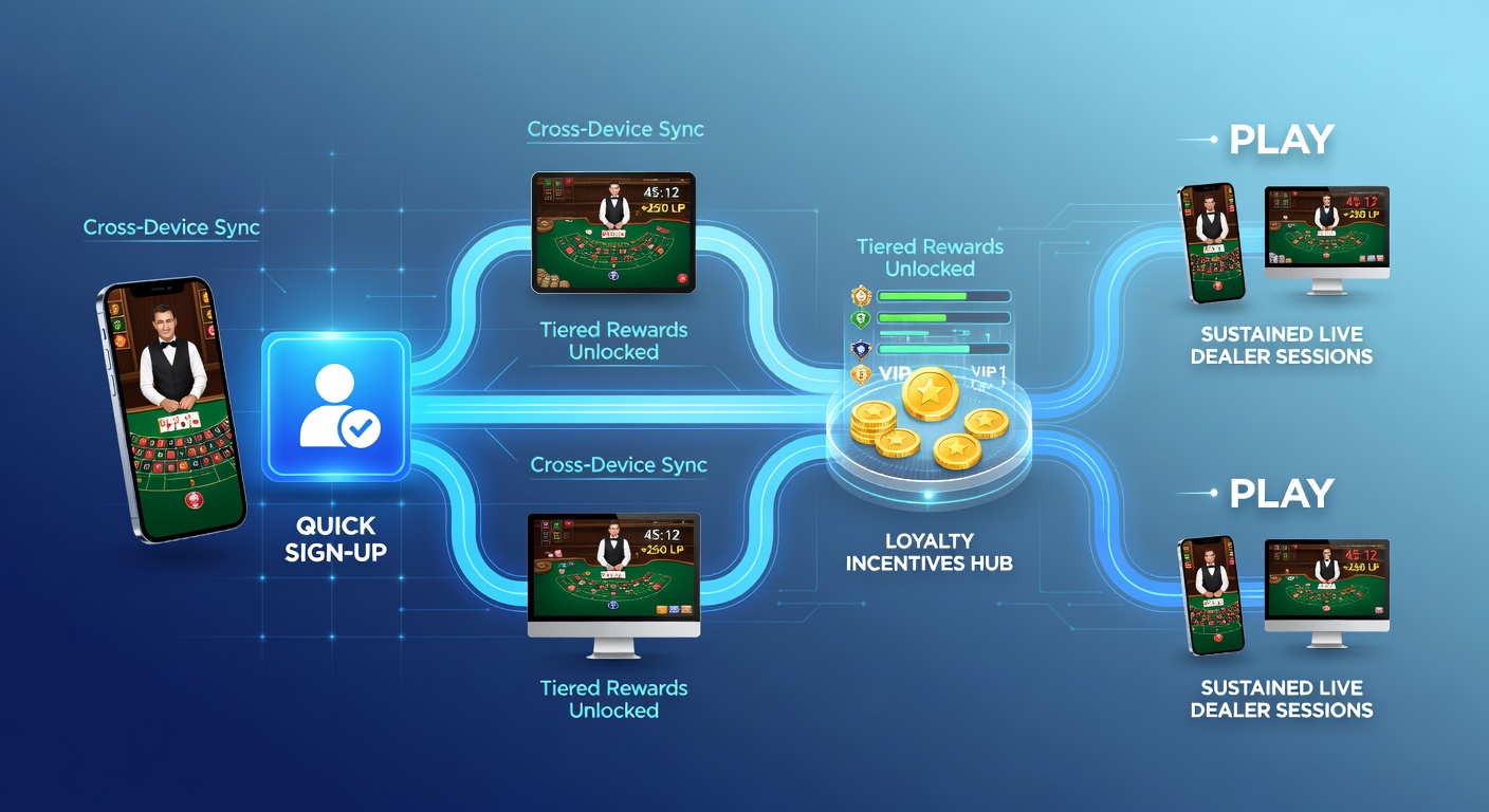 Players engaging with live dealer sessions on multiple devices including mobile and desktop platforms