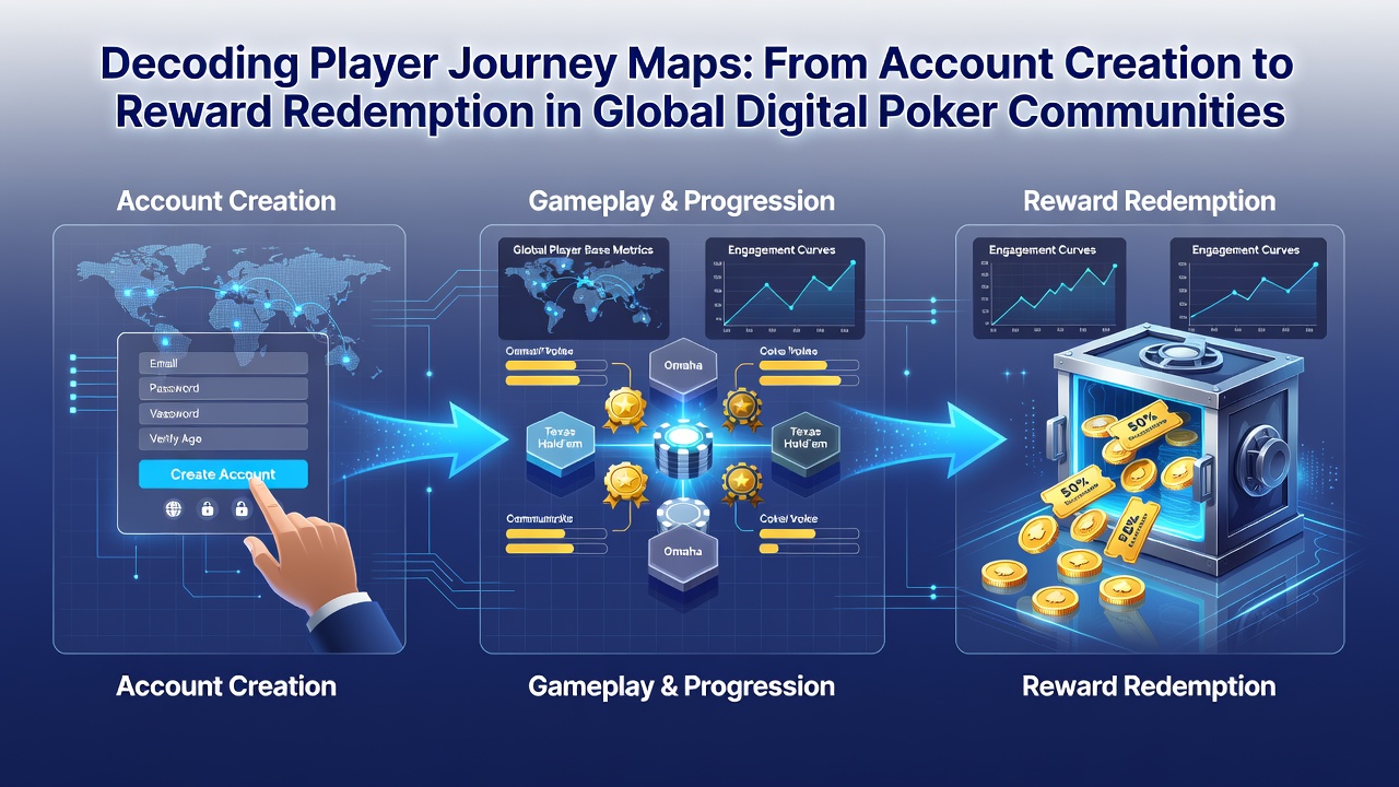 Player progression interface displaying accumulated rewards and redemption options in a digital poker environment