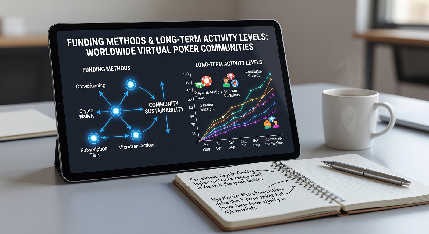 Global virtual poker players engaging with various funding methods on digital platforms
