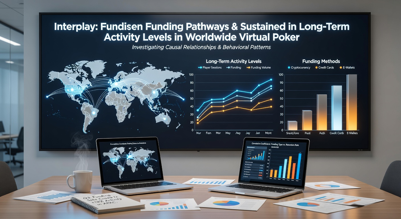 Analytics dashboard displaying funding method correlations with player activity levels over time