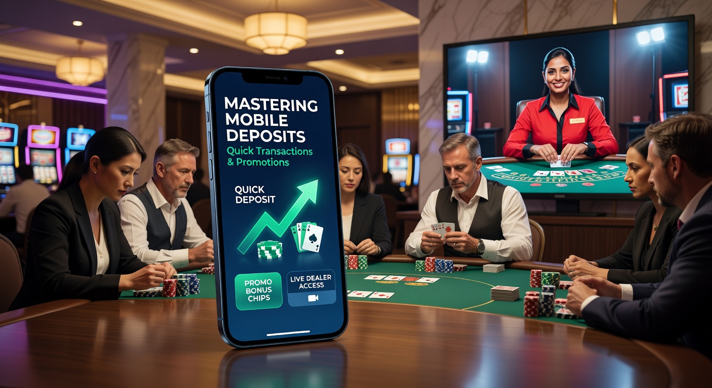 Smartphone screen showing a quick mobile deposit confirmation during an intense online poker tournament session