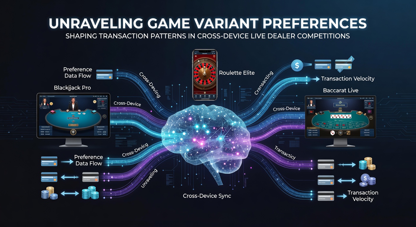 Cross-device live dealer poker sessions showing mobile and desktop interfaces with transaction flows